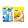 Dr. Shawl Velvet Smooth Electric Heel Exfoliating Remover + Intensive Foot Moisturizing Pack of 3 Pairs