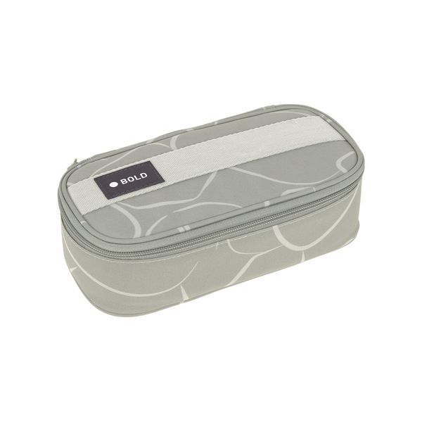 LÄSSIG Bold Schlampermäppchen Stiftemäppchen Schule/School Spacy Pencil Case Bold Curve sage
