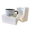Evolution of Man Squash Player - 11oz - Ceramic Two-Tone Mug for Coffee/Tea - Black/White - One Size