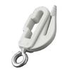2 Harrison Drape white drape curtain track end stops