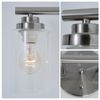 Brushed Nickel 4-Light Bathroom Vanity Light Over Mirror