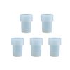 5Pcs PFA 7ml Sample Vials with Round Bottom for Isotope Geochemistry Trace Analysis, Body and Screw Cap