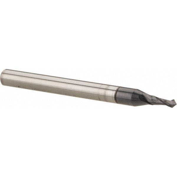 Melin Tool 1/16" Diam, 3/16" LOC, 2 Flute, 90� Point Angle, Solid Carbide Dri...