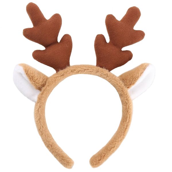 CHEU brown antler reindeer headband (brown)