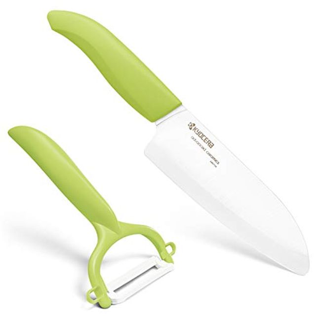 KYOCERA > Kyocera's professional size ultra-sharp lightweight ergonomic  ceramic chefs knife