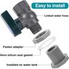 3/4 Inch PVC Rain Barrel Spigot Kit with Hose Adapter for Efficient Irrigation