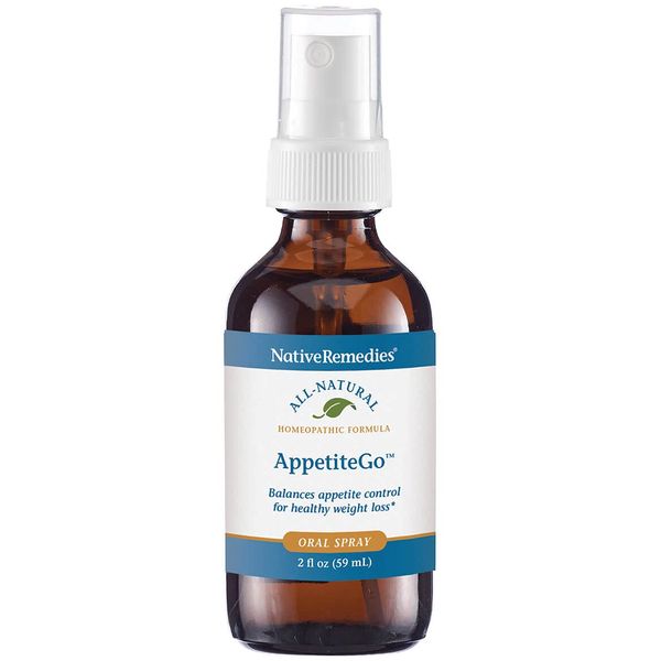 Native Remedies AppetiteGo Tonic - Natural Homeopathic Formula Temporarily Relieves Feelings of Hunger or an Empty Stomach - Reduces Desire for Stress Eating or Food Cravings - 59 mL