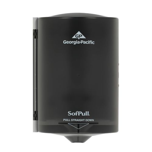 SofPull Junior Centerpull Paper Towel Dispenser by GP PRO (Georgia-Pacific), Translucent Smoke, 58008, 1 Dispenser, 7.10" W x 6.68" D x 10.77"
