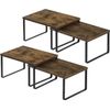 Set of 4 Counter Shelves Kitchen Stackable Cabinet Shelf Organizer Expandable
