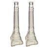 Eiffel Tower Bottle Candle Holders Set of 2