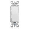 Leviton 5611-2WS 15A Decora Single Pole Illuminated Switch with Ground, 5-Pack, White