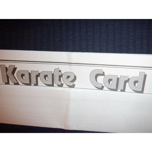 +     Karate Card magic trick