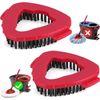 2 Pack Scrub Brush Replacement Head Spin Mop Head Base Hard Bristle Cleaning