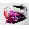 2 SETS DAISY CHAIN BAIT RIG BIRD TUNA MARLIN TROLLING FISH LURES-PURPLE,RAINBOW