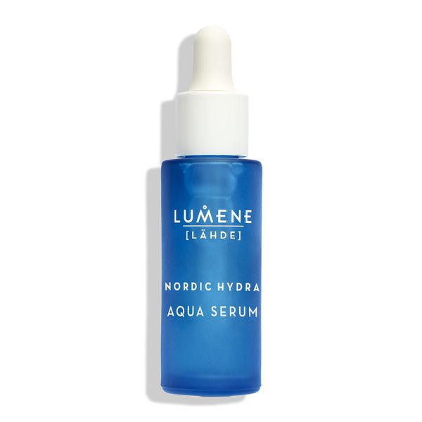 Lumene Nordic Hydra Arctic Dew Quenching Aqua Face Serum - Pure Concentrated Skin Hydration + Arctic Spring Water for Lasting Dewy Skin - Nordic Red Algae + Hyaluronic Acid Hydrating Serum (1 fl oz)