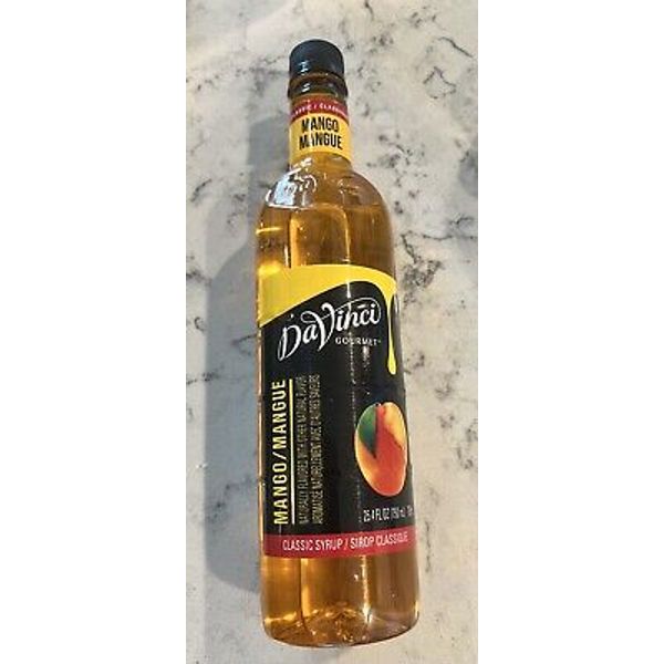 DaVinci Gourmet NEW Sealed All Natural  Mango Classic Flavored Syrup 25oz 750mL