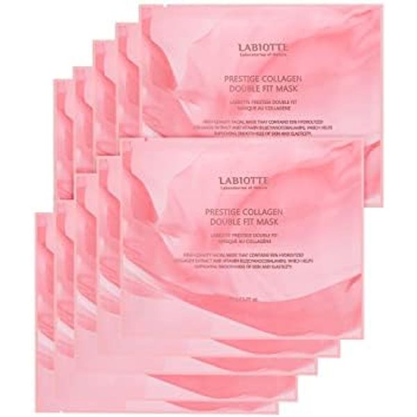 LABIOTTE Prestige Collagen Double Fit Mask Set, 10 Pieces