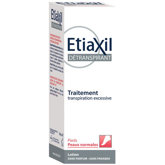 ETIAXIL Perspirex French version Treatment Detranspiran Lotion For feet For normal skin 100ml Antiperspirant Underarm sweat Underarm sweat Overseas mail order  Directly from France