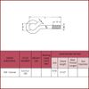 5/16" x 3-1/2 Open Eyebolt