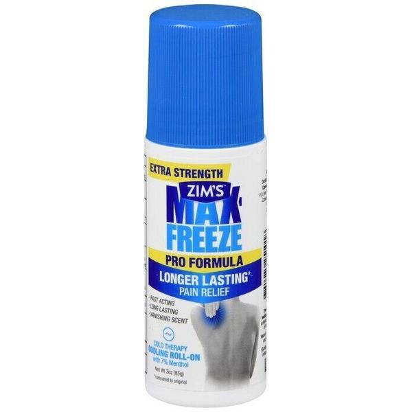 Zim’s Max-Freeze Pro Formula Roll-On Pain Relief  3oz