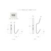 SHMHS 26 Flat Plate J-Shaped Hook Iron Wall Hanging Single