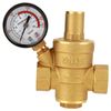 DN15 Pressure Regulator Brass Adjustable Water Pressure Regulator Reducer with Gauge