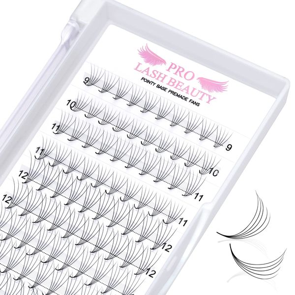 Pre Made Fan Eyelash Extensions 5D-C-0.07-8-15 Pointy Base Premade Fans Eyelash Extension 0.05 0.07 0.10 Lash Extensions Pre Fanned Russian Volume Lashes C D curl(5D-C-0.07-8-15mix)