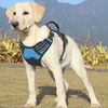 Blue Soft No Pull Reflective Pet Puppy Harness w/Control Handle for Large Dogs