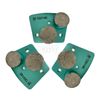 9 Pack Trapezoidal Grinding Disc for Bolt on Grinders Medium Concrete 120 Grit