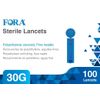 FORA Lancets 30 G Sterile / Pack of 100 x 6