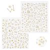 Just Apply - Gold Line Star & Moon Nail Stickers - Gel Nail Resin Embedded Nail Art (2 Months & Stars)