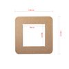 3 Count Acrylic Single Light Switch Surround Socket Switch Sticker Cover Solid Color- Golden