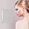 VOCOSTE Anti Slip Hair Side Comb Accessories Metal Silver Tone Hair Side Comb Retaining Hair Clips 5cm 4pcs