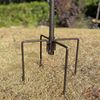 Selections Bird Feeding Station Stabiliser Stand Spikes in Brown