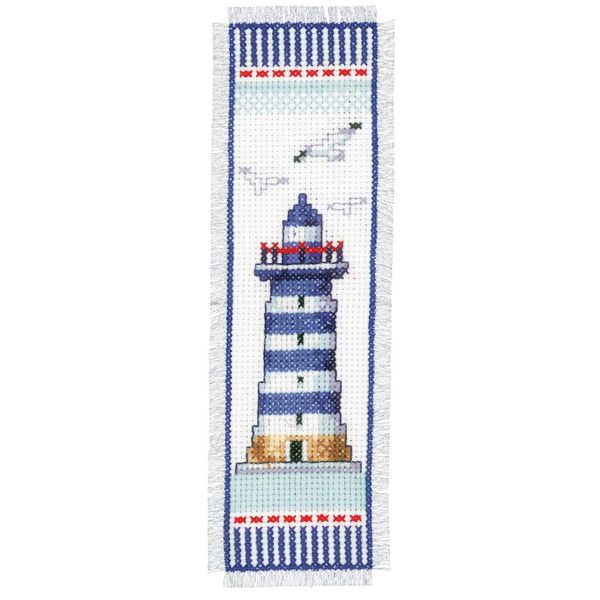 Vervaco Bookmark Lighthouse Counted Cross Stitch Kit, Multi-Colour