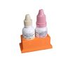 Znet3D Eye Drop Bottle Organizer, 2-Slot Stand (Orange)