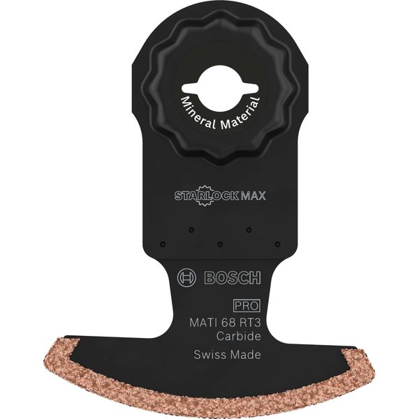Bosch 1x PRO Multi Material MATI 68 RT3 Multitool Blade (for Mortar, Aerated Concrete, Width 68 mm, Professional Accessory Multitool)