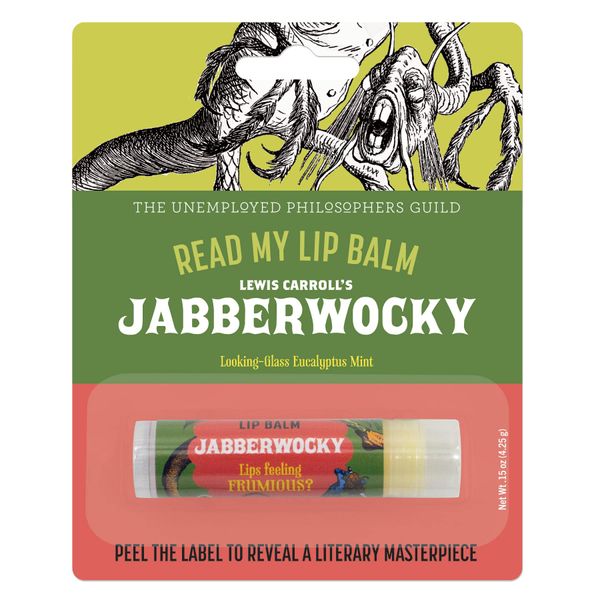 Read My Lips Lip Balm - Full Text of The Jabberwocky Under The Label - Made in The USA