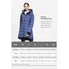 Orolay Women's Down Jacket Coat Mid-Length Darkgrey L
