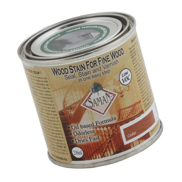 SamaN SAM-303-8 8-Ounce Interior Stain for Fine Wood for Seal, Stain and Varn...