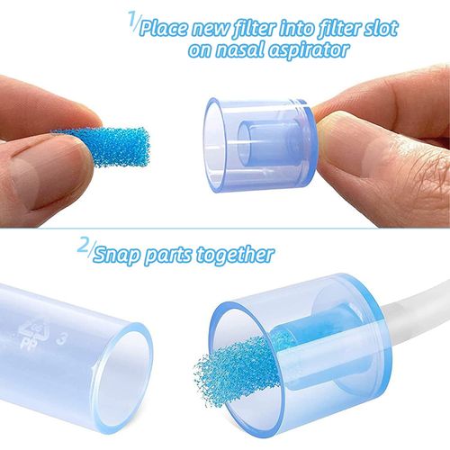 Esonto 100-Pack of Premium Nasal Aspirator Hygiene Filters, Replacement for NoseFrida Nasal Aspirator Filter, BPA, Phthalate & Latex Free (100 Pack, 100.00)