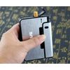 Piioket Automatic Ejection Cigarette Dispenser Case Box with Lighter Case Holder, Aluminium Case, Focus - Silver