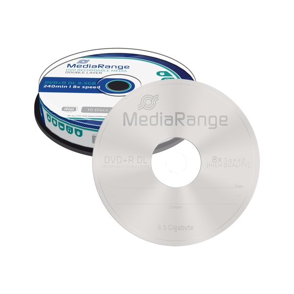 MediaRange DVD+R 8x 8,5GB Double LayerStk GB8x