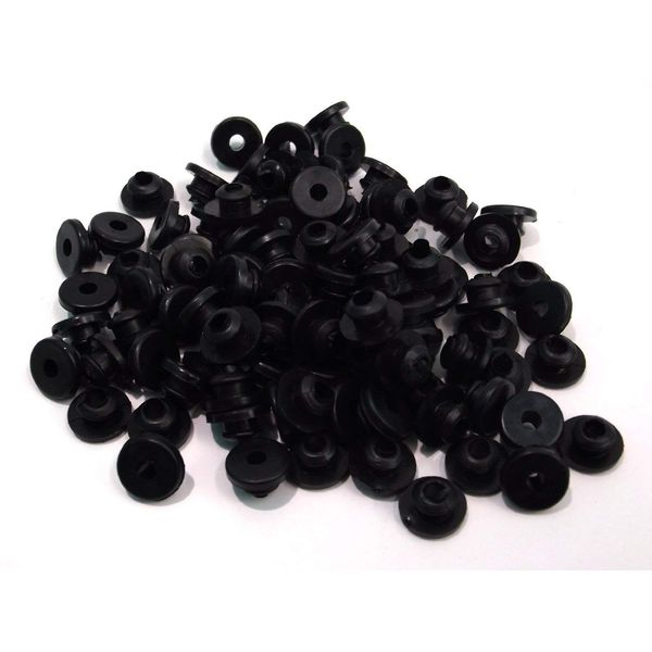 DCTattoo 100 X Black Tattoo Needle Rubber Grommets Nipples