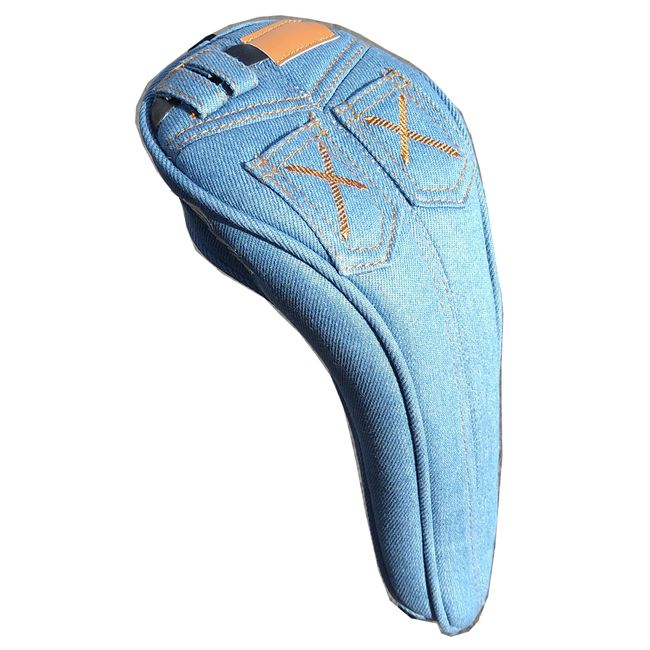 Blue Denim Golf Headcover for Fairway Wood