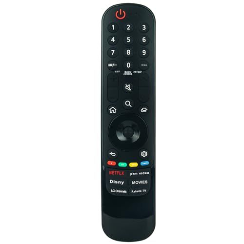 MR23GA IR Replace Remote Commander Compatible with LG TV OLED88Z2PUA OLED83G3PUA OLED77G3PUA OLED77B3PUA OLED65B3PUA OLED55B3PUA OLED65G3PUA OLED55G3PUA OLED55C3PUA OLED48C3PUA OLED77Z2PUA OLED83C3PUA