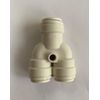 John Guest PPM2312W White Polypropylene 12mm Push Fit Two Way Divider