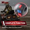 WOOSTAR 6 Wire 3 Function Right Handle Switch Replacement for 50cc 70cc 90cc 110cc 125cc Scooter Motorcycle