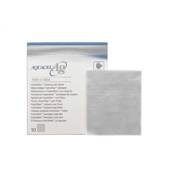 Aquacel AG Extra Square Dressing, 10 x 10 cm