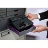 Durable 761358 VARICOLOR Desk Organiser, Compact Stationery Storage Tray with Phone/Table Mount - Charcoal